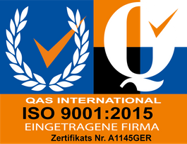 Q-Siegel - AGR Markmann ist qualifiziert nach ISO 9001:2015